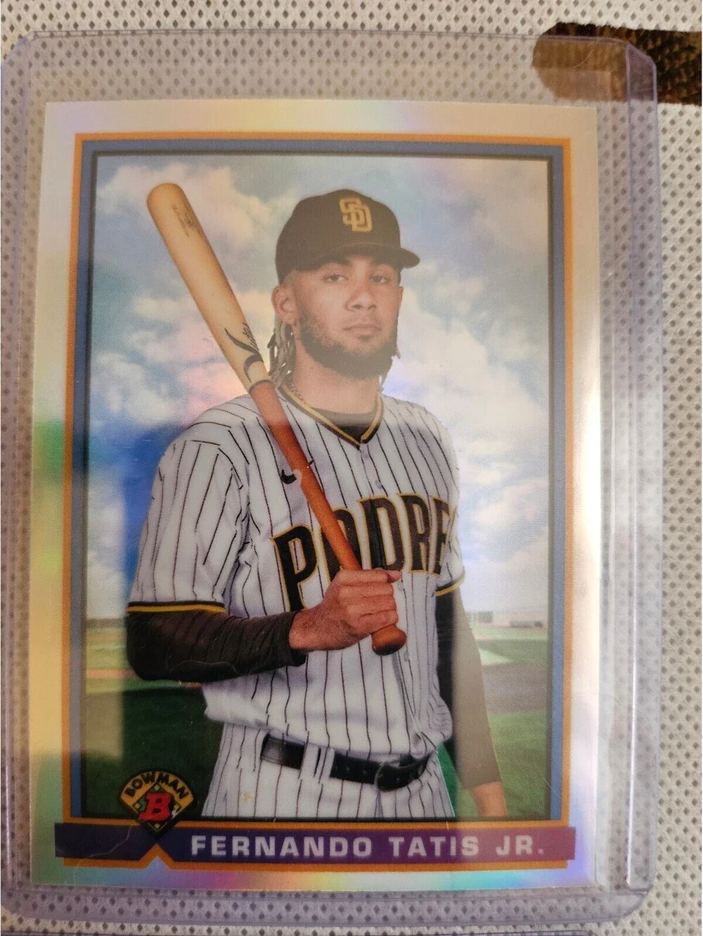 2021 BOWMAN Fernando Tatis Jr. SILVER CHROME REFRACTOR SAN DIEGO #91B-FT